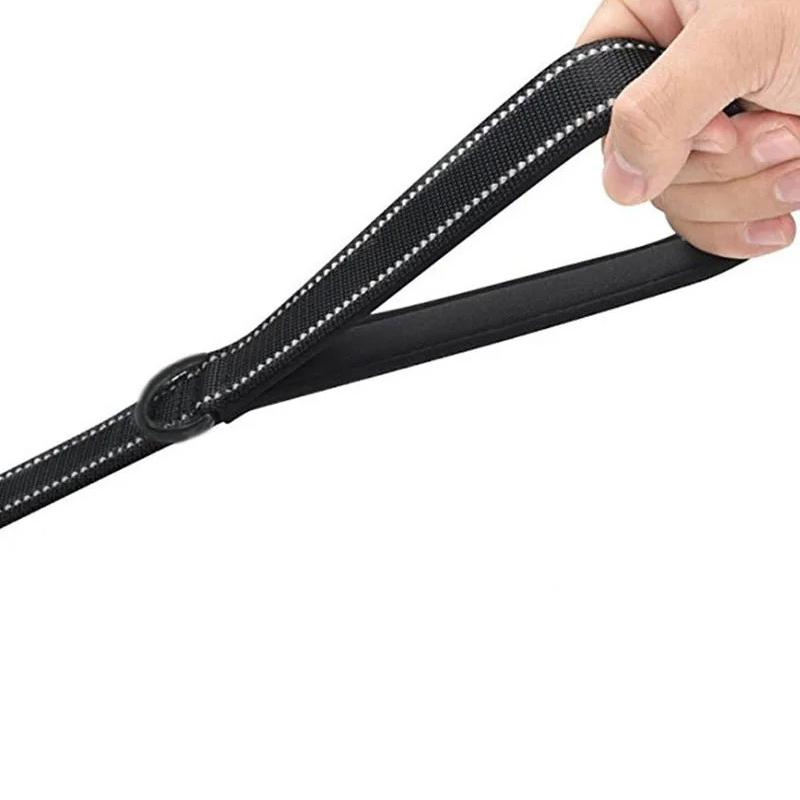 Dog Reflective Short Dogs Nylon for Dog Walking Rope Diving Material Dogs Leashes Zinc Alloy Lock Lockable 360 Degree Rotation