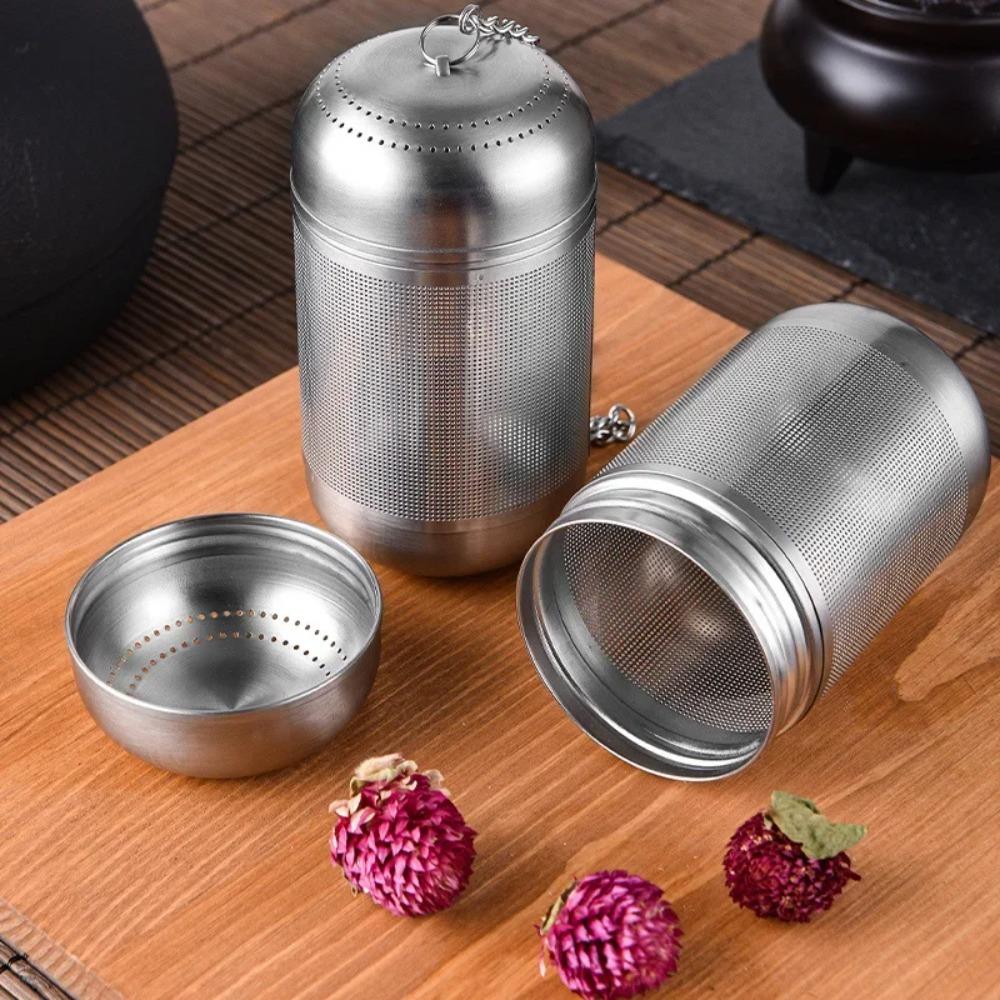 2Pcs Rust-proof Tea Ball Infuser Stainless Steel Stew Seasoning Strainer Tea Strainers  Office
