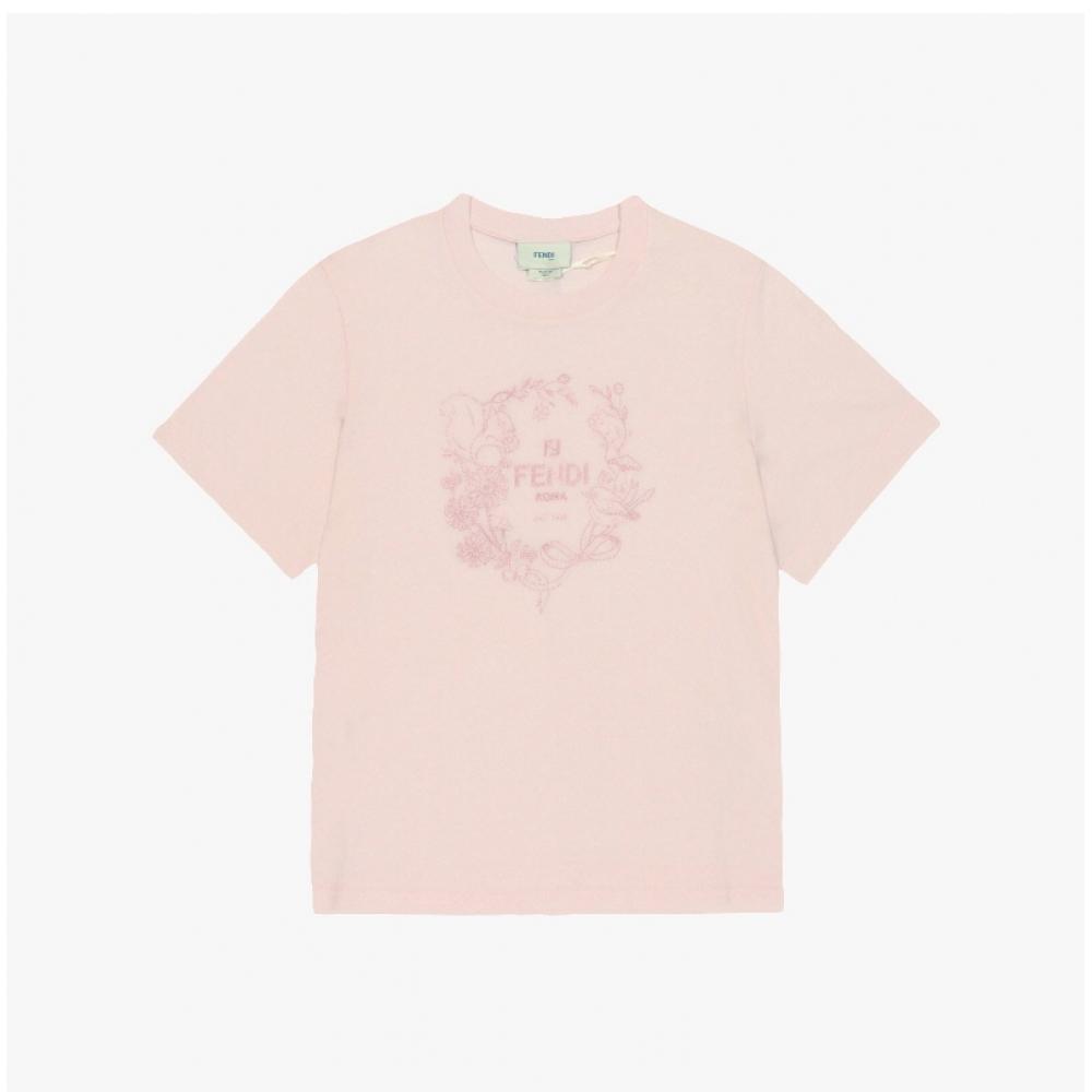 Fendi Logo Kids ShorT Sleeve T shirT Jfi369 7aj F1qyc