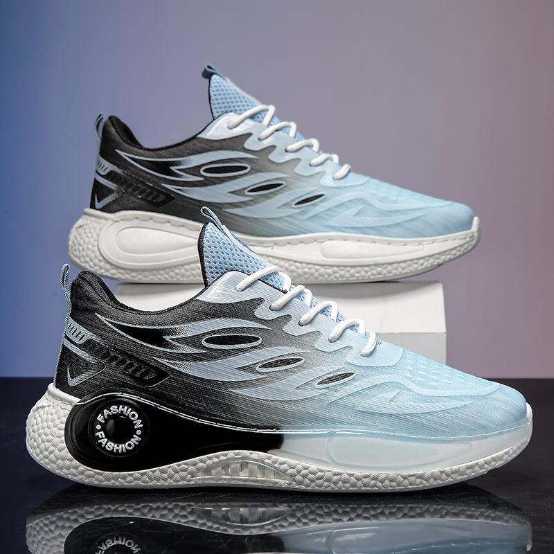Fashion Men's Basketball Shoes Cushioned Breathable Sneakers Train Athletes Gym Sport Shoes Casual Non-Slip Footwear Light Soft Sneakers