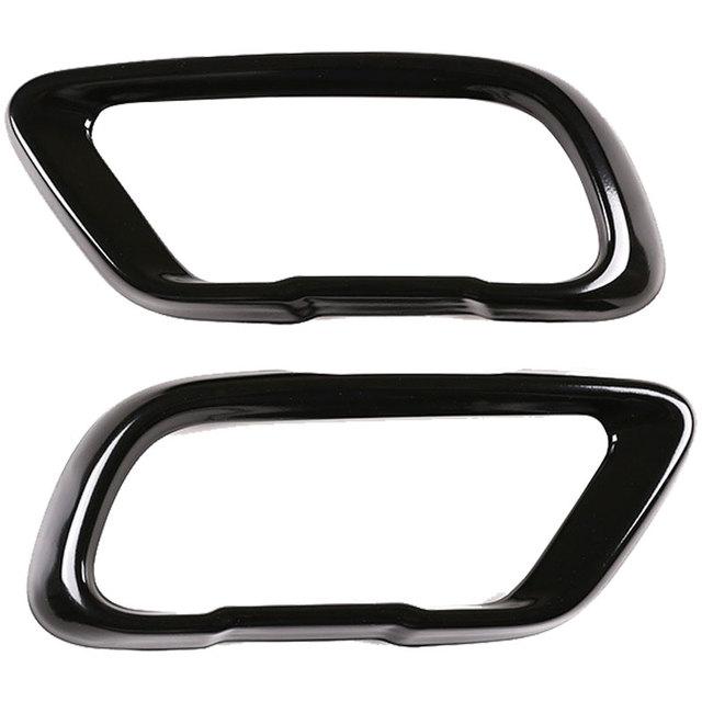 Stainless Steel 2pcs Car Tail Muffler Exhaust Pipe Output Cover Parts Trim For BMW X5 G05 X6 G06 X7 G07    M Sports