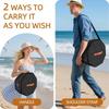 Spacious Foldable Travel Hat Organizers For Women With Heavy Duty Zippers And Reinforced Cardboard Base