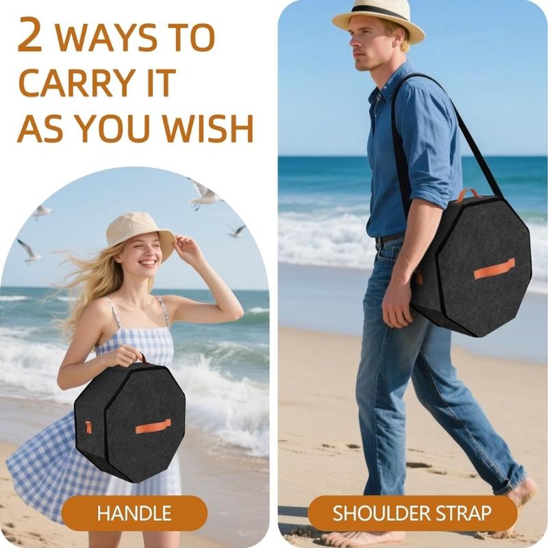Spacious Foldable Travel Hat Organizers For Women With Heavy Duty Zippers And Reinforced Cardboard Base