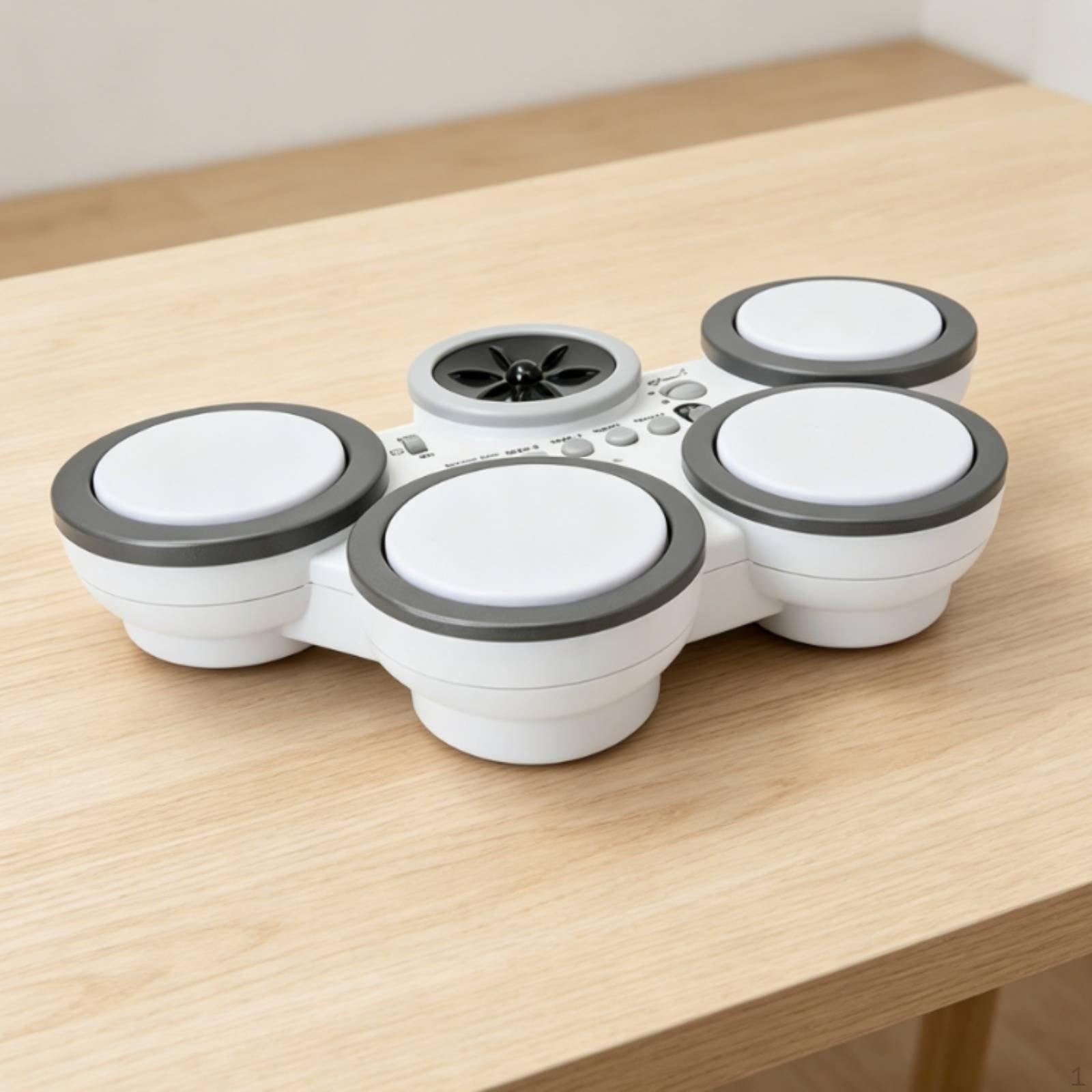 Kids Hand Drum Music Learning Electronic Toy Gift Idea for Children, Fun White