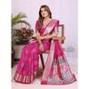 Handpicked Lite Weight Soft Dola Silk Bandhej Khadi Print Saree – a perfect fusion of tradition & vibrant elegance