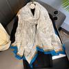 88*182cm Cotton Linen Feeling Women Large Long Scarf Shawl Sunscreen Shawls Wraps Lightweight Pattern, Scarves and Wraps for all seasons