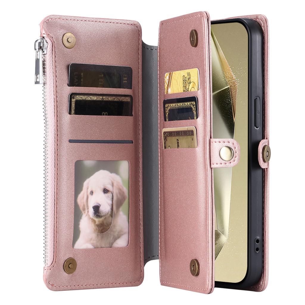 015 Style For Samsung Galaxy A36 5G Case TPU+PU Leather Wallet Phone Cover with Straps