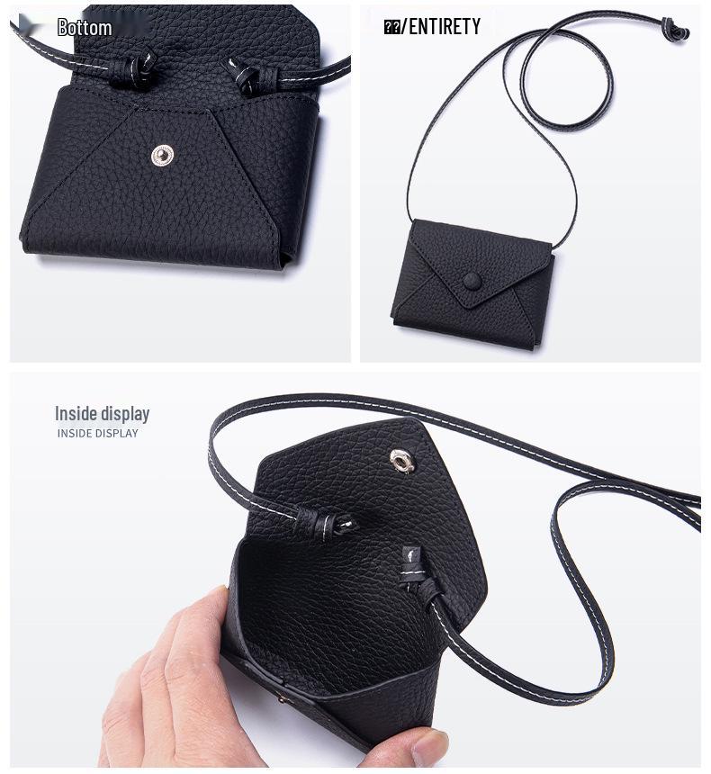 Exquisite Mini-Umhängetasche Umschlag-Kartenhalter & Lanyard-Münzbörse 2025