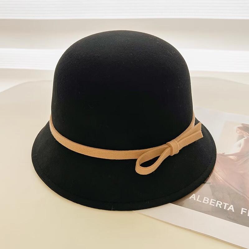 JIAOXIU Французская шапка-узелок из чистой шерсти One Size