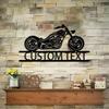 Custom Metal Motorcycle Emblem, Personalized Garage Badge, Man Cave Wall Art, Custom Sign Gift