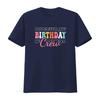 Birthday Crew Bday Groovy T Shirt vintage Washed streetwear Stylish Stretched homme designer clothes Casual Comfortable