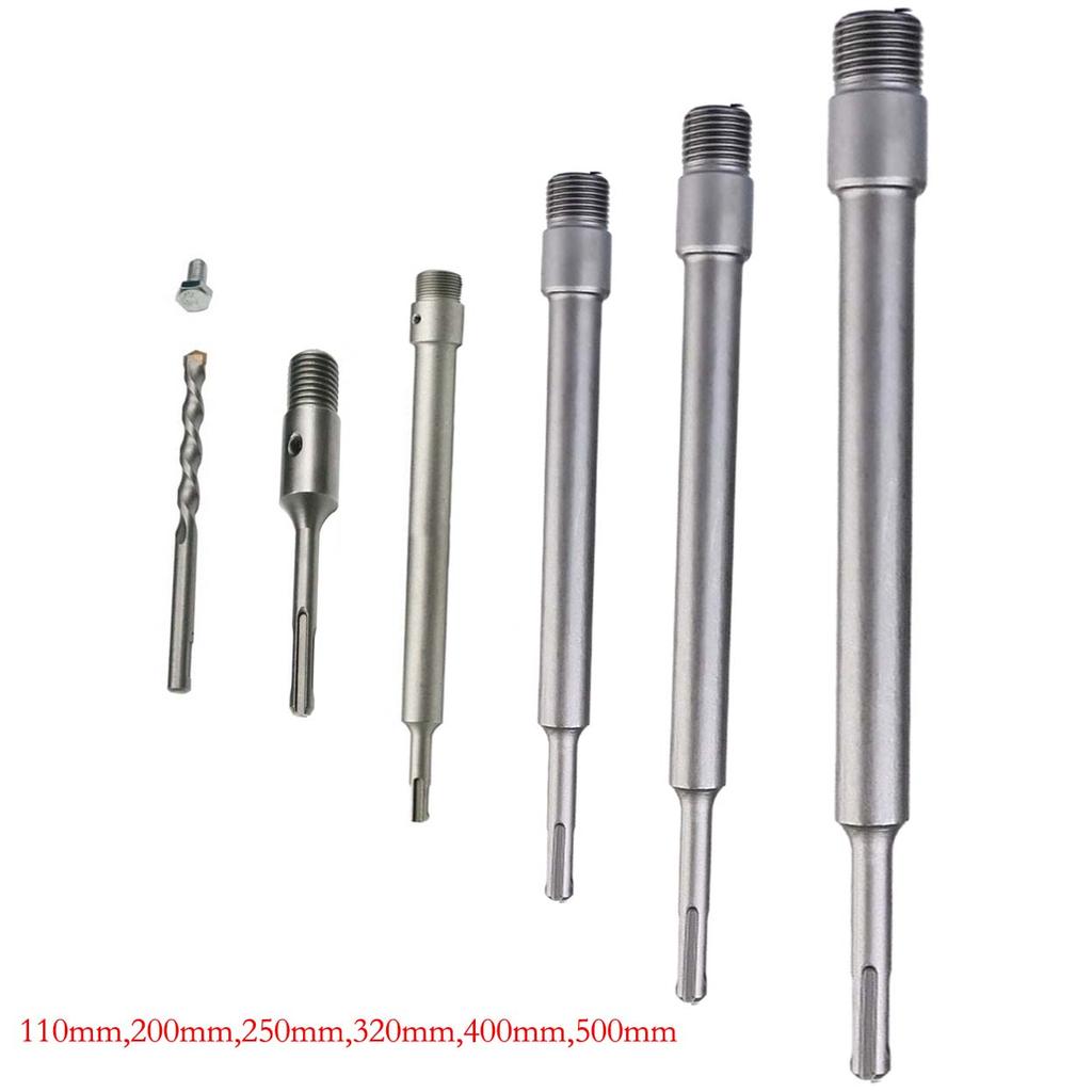 1 Pcs 110-500mm Concrete Hole Opener Electric Drill Bit Hollow Core Cement Round SDS Wall Drilling Tool Drill Bit Extension Rod