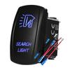 12V 24V Boat Trim Tabs Switch (ON)-OFF-(ON) Momentary Rocker Switch Waterproof Blue Light ON-OFF Toggle Switch With Harness Switches4