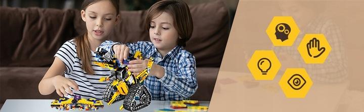 Klocki Robot Zdalnie Sterowany Rc Dinozaur 5W1 520Szt Do Programowania App