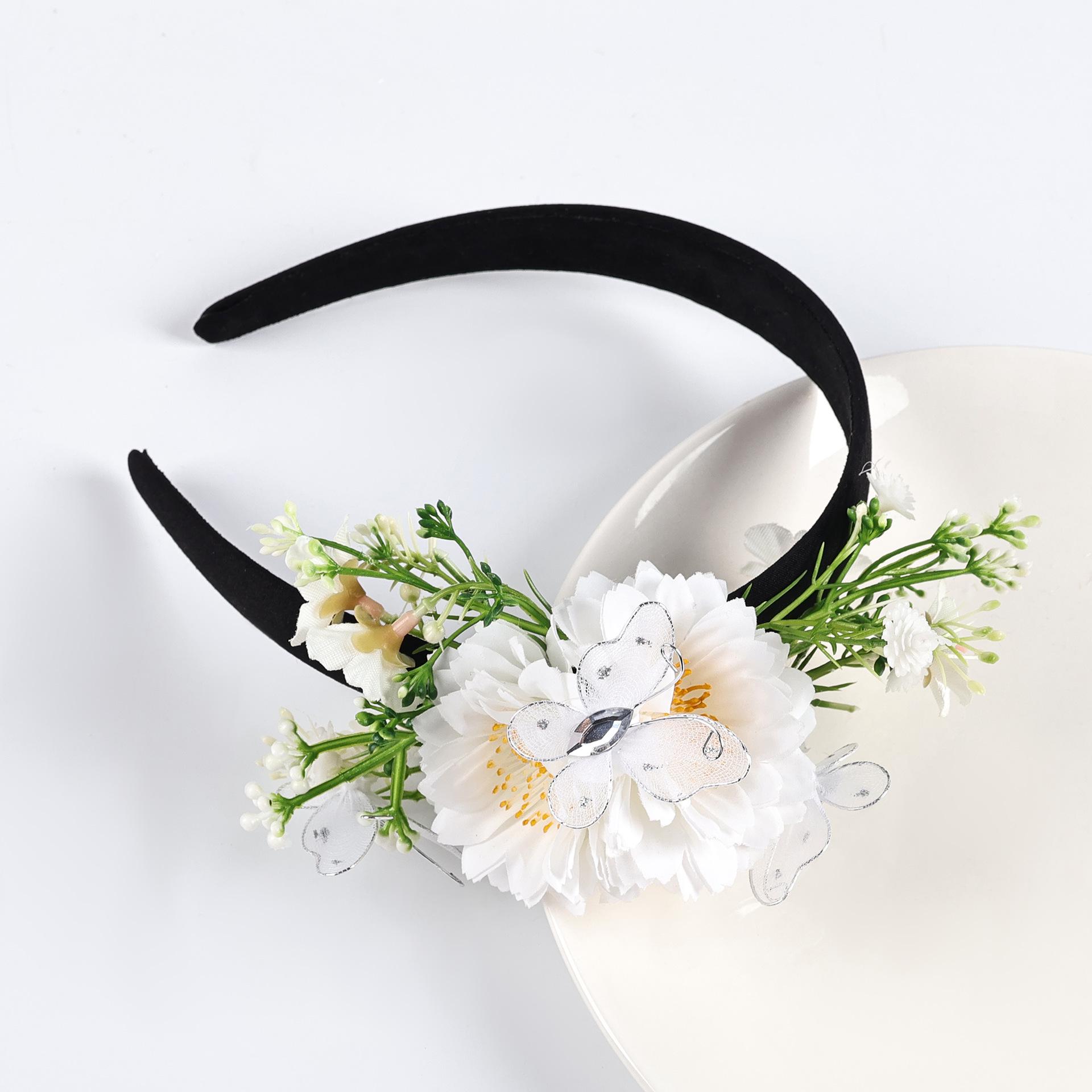 

Photo-Realistic Flower Headband for European & American Weddings and Vacations