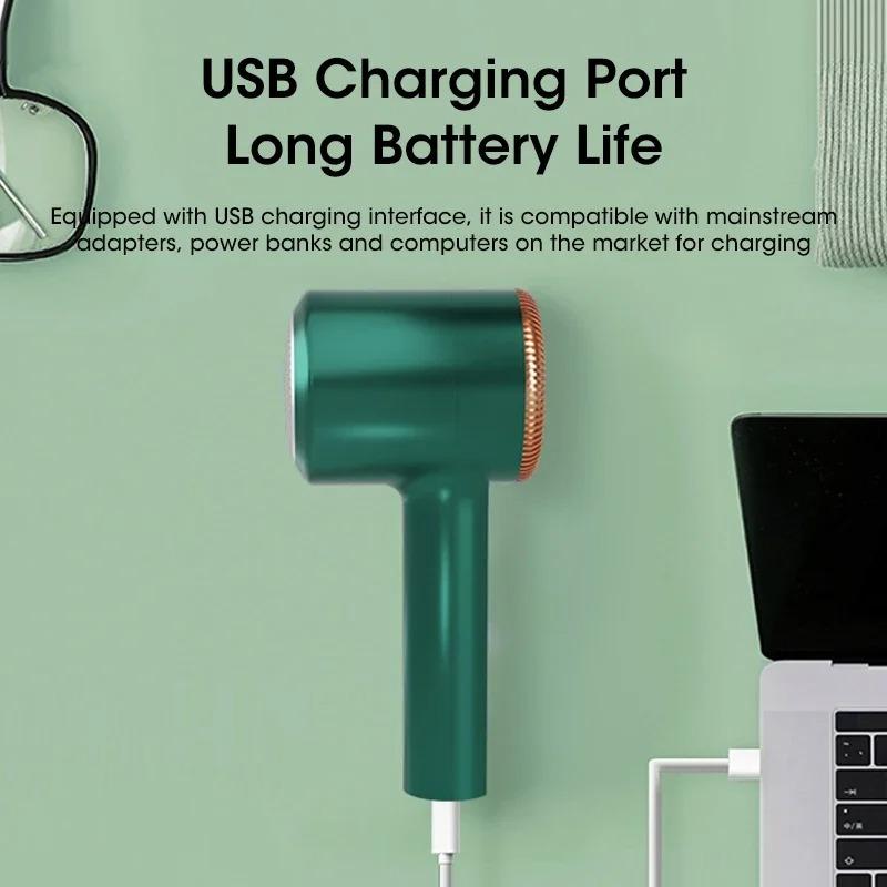 Electric Portable Lint Pellet Remover USB Rechargeable Hair Ball Shaver for Clothes Sweater Plush Clothing Razor
