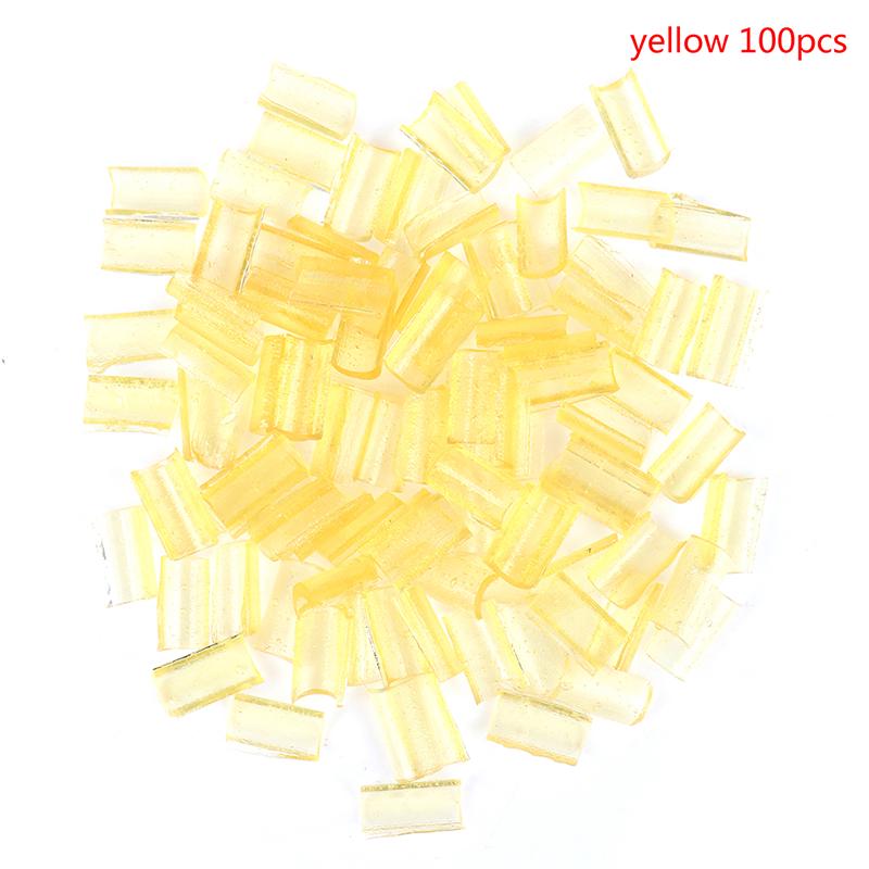 100 buc. Lipici cu cheratina Vârf pentru unghii pentru extensii de păr tip U Tip Fusion