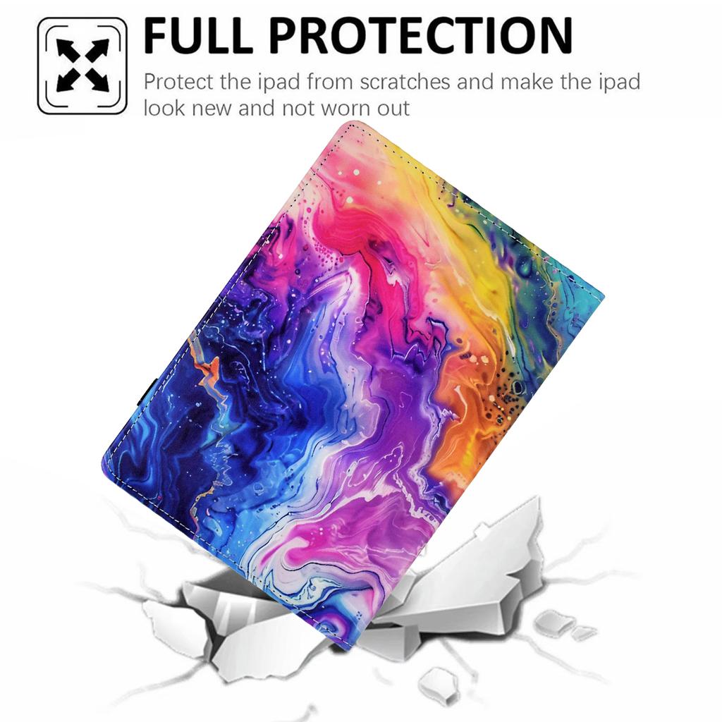 For Lenovo Tab M10 (Gen 3) Case Pattern Printing Card Holder Leather Tablet Stand Cover