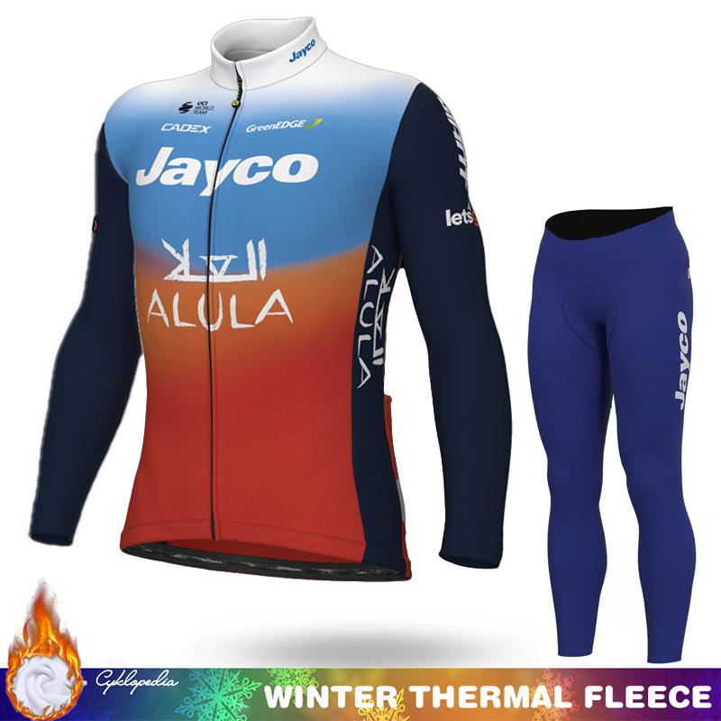 Abbigliamento Termico in Pile Invernale per Ciclismo Set da Uomo Maglia Tuta da Uomo Manica Lunga Abbigliamento Sportivo Retrò 2026 Completo con Bretelle Set di Giacche