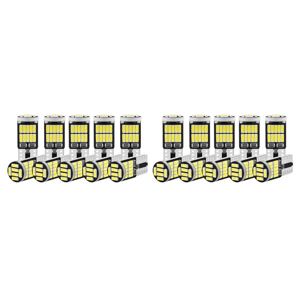 Swagell 20pcs W5W T10 LED Bulb 4014 26SMD Car Dome Roof Lamp License Plate