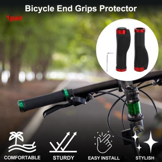 Bike Handlebar Grip Cover 125mm Lightweight MTB End Grips Protector Red 1 Set