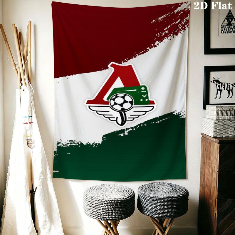 Lokomotiv Moscow Pride Wall Hanging Printed Fabric Blanket Decorative Tapestries for Bedroom Living Room Home Decor