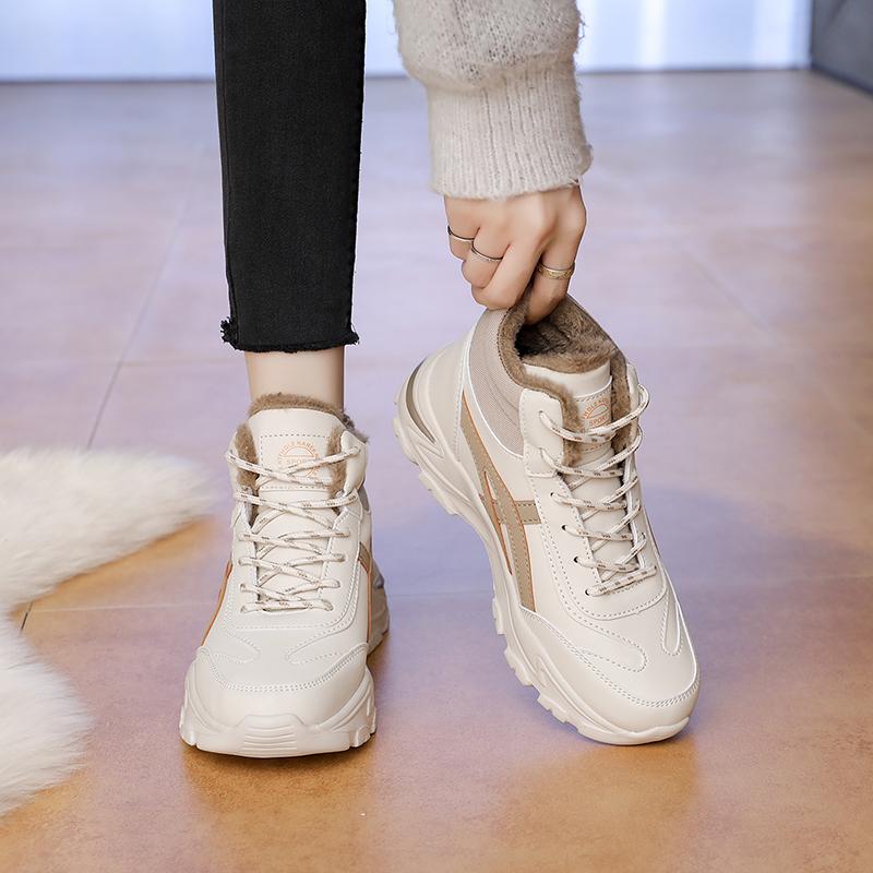 Autumn/Winter Cotton Shoes High-top Women's Winter Boots Lightweight Outdoor Women's Snow Boots