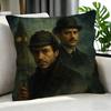 character Sherlock Holmes Cushion Cover Cushion Cover Set Pcs x x x Pillowcase Decorative Sofa Home Decor