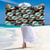 Miami Dolphins Logos Print Beach Towel, Large Soft Quick Dry Towel for Beach Camping Swimming
