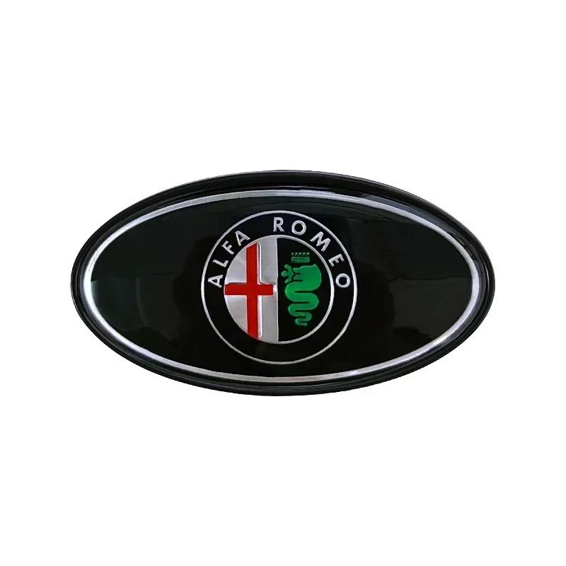 Metal Car Front Emblem Trunk Badge for Alfa Romeo 155 156 159 Mito Giulia GT Brera Spider Giulietta 147 166 147 Auto Accessories zj6
