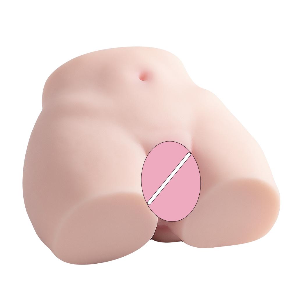 Sexy and Realistic Human Buttocks Masturbation Device, Double Hole Simulated Vagina, Male Adult Sex Toy