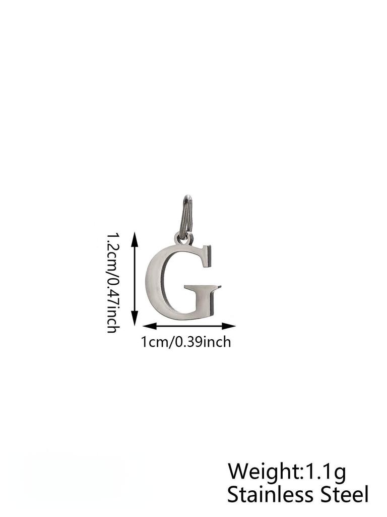 Small Luxury Initial Charm Pendant Set, DIY Letter Necklace Making Supplies, Fashionable Jewelry Parts