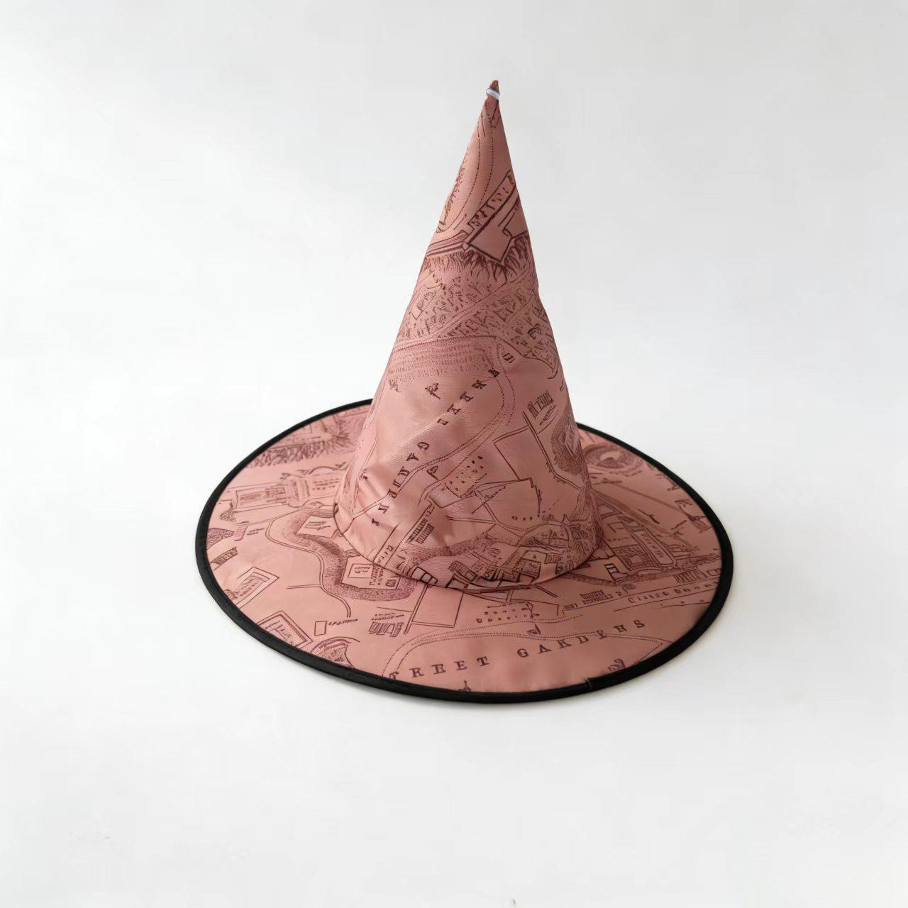 Velvet Pleated Lolita Witch Hat - Halloween Cosplay Prop One Size