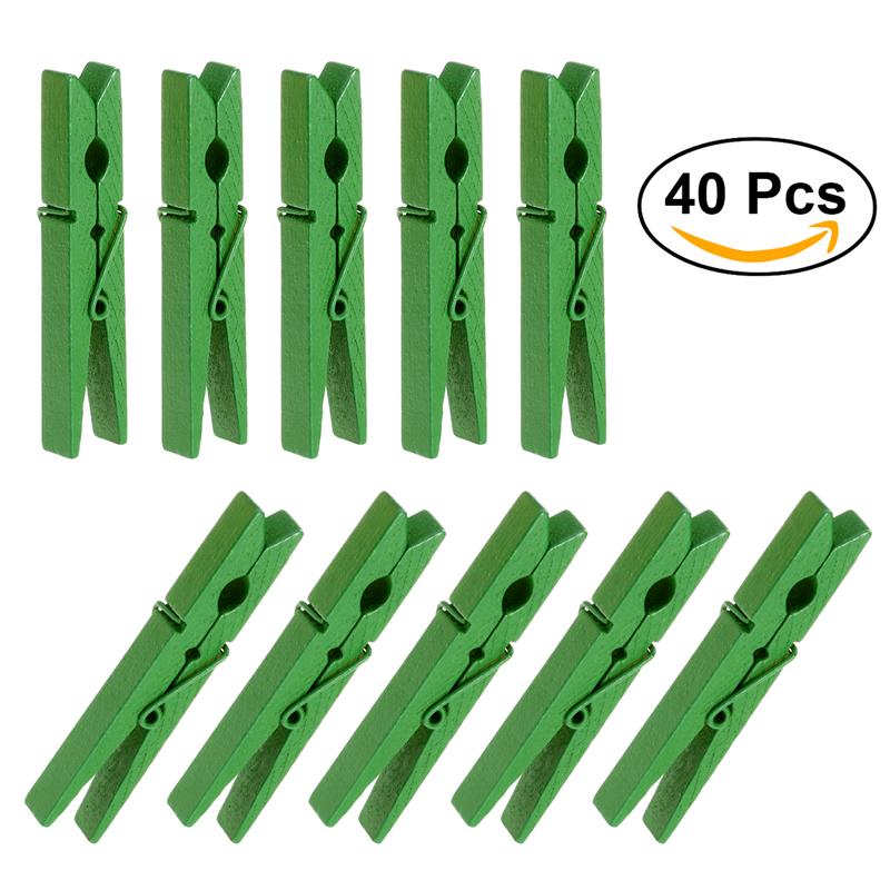 20x Wooden Animal Pegs Clothes Photo Paper Pin Clothespins Wood Decoration Clips