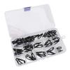 44pcs Fishing Rod Tip Stainless Steel Ceramic Fishing Pole Guide Ring Fishing Rod Repair Kit