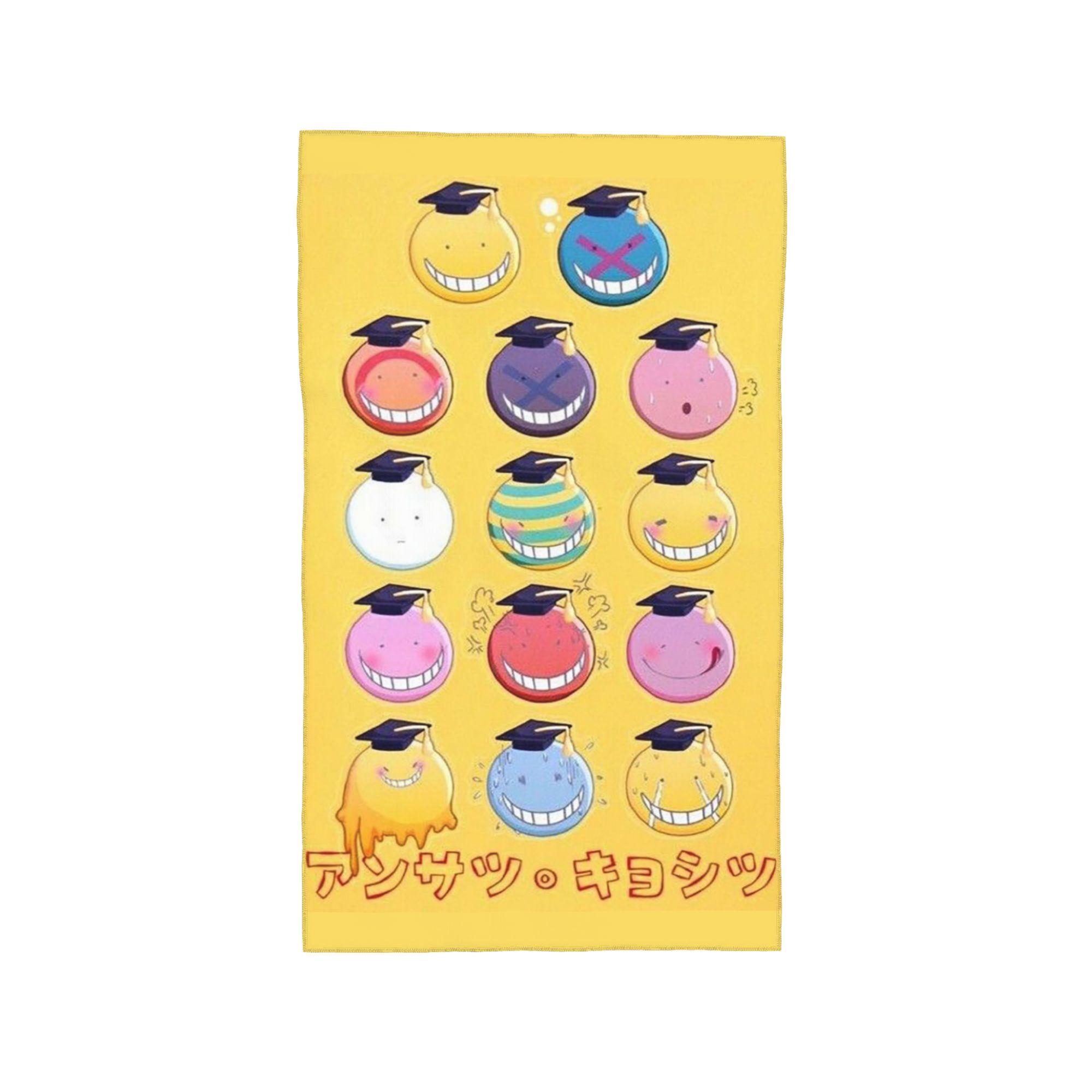

Assassination Classroom Octopus Koro Sensei Soft Face Towel Quick Dry Pool Bath Cotton Towels Absorbent Quick W40*H60(CM)