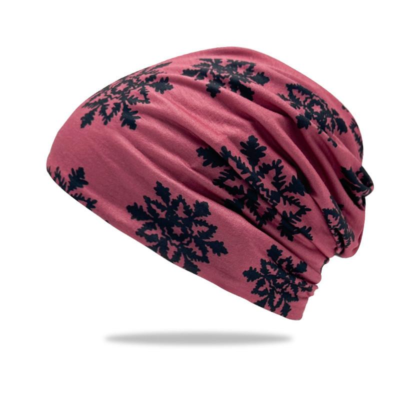 Letter Print Women Hat Double Layer Pullover Breathable Windproof Cap Artistic