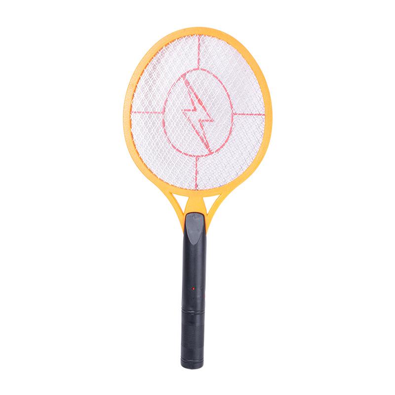 Rechargeable Electric Mosquito Swatter with Large Mesh and Flat Plug - Portable Lightning Type Insect Repellent.