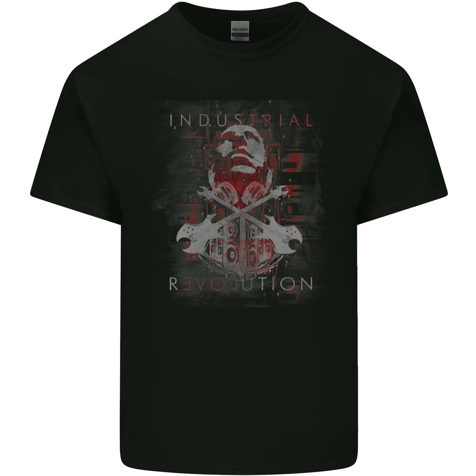 Industrial Revolution Rock Music Guitar Kids T-Shirt Childrens M