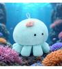 Jellyfish Plush Toy: Soft Marine Animal Octopus Pillow for Bedside or Gift