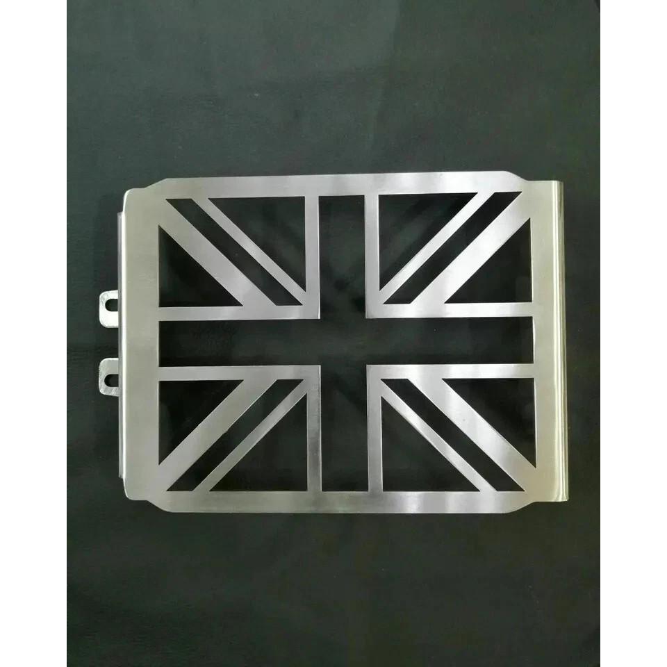 Protector de Radiador "Oil Cooler Guard" Plateado Compatible con Royal Enfield Interceptor 650
