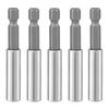 5PCS 1/4 Inch Hex Shank Magnetic Drill Bit Holder Drill Bit Extension Socket  Drilling Application