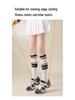 Professionelle Kompressions-Sportsocken für Laufen, Yoga, Tennis & Fitness - Atmungsaktiv Gestreift Hoher Schaft für Herbst & Winter