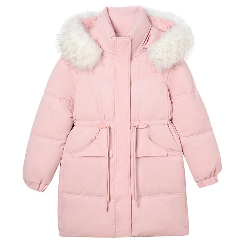 Fashion Winter Coats Woman Long Parkas Hooded Faux Fur Collar Thick Warm Women's Jackets