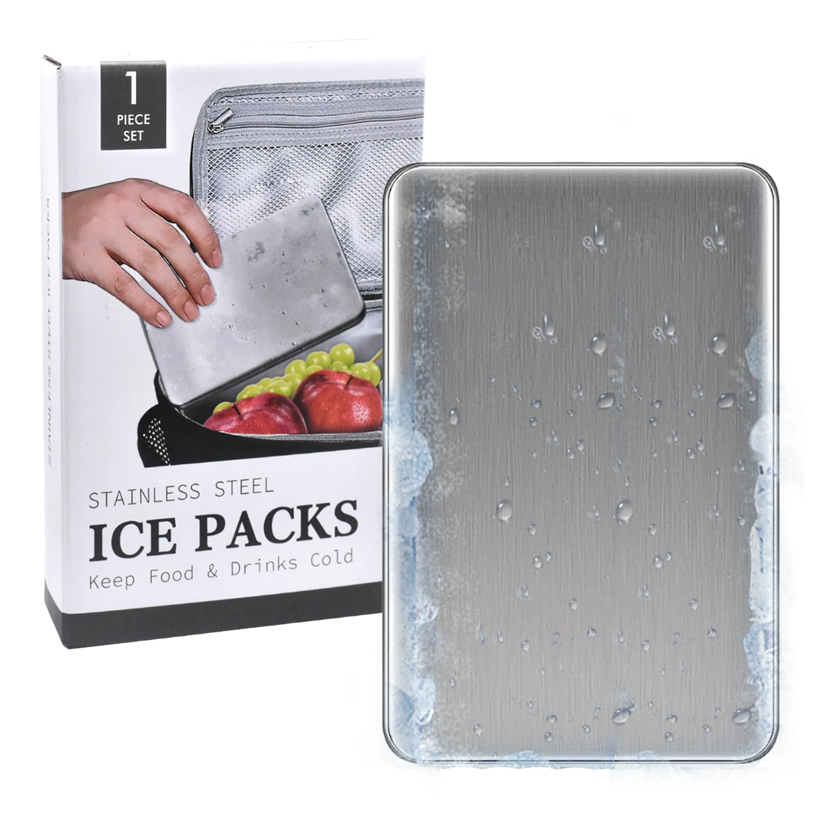 

Kumomi Stainless Steel Ice Rapid Incredible Cold Best Cooling Keeps Food Disaster Outdoor Fishing Packs, Long-Lasting, Powerful, Cooling, Retention,