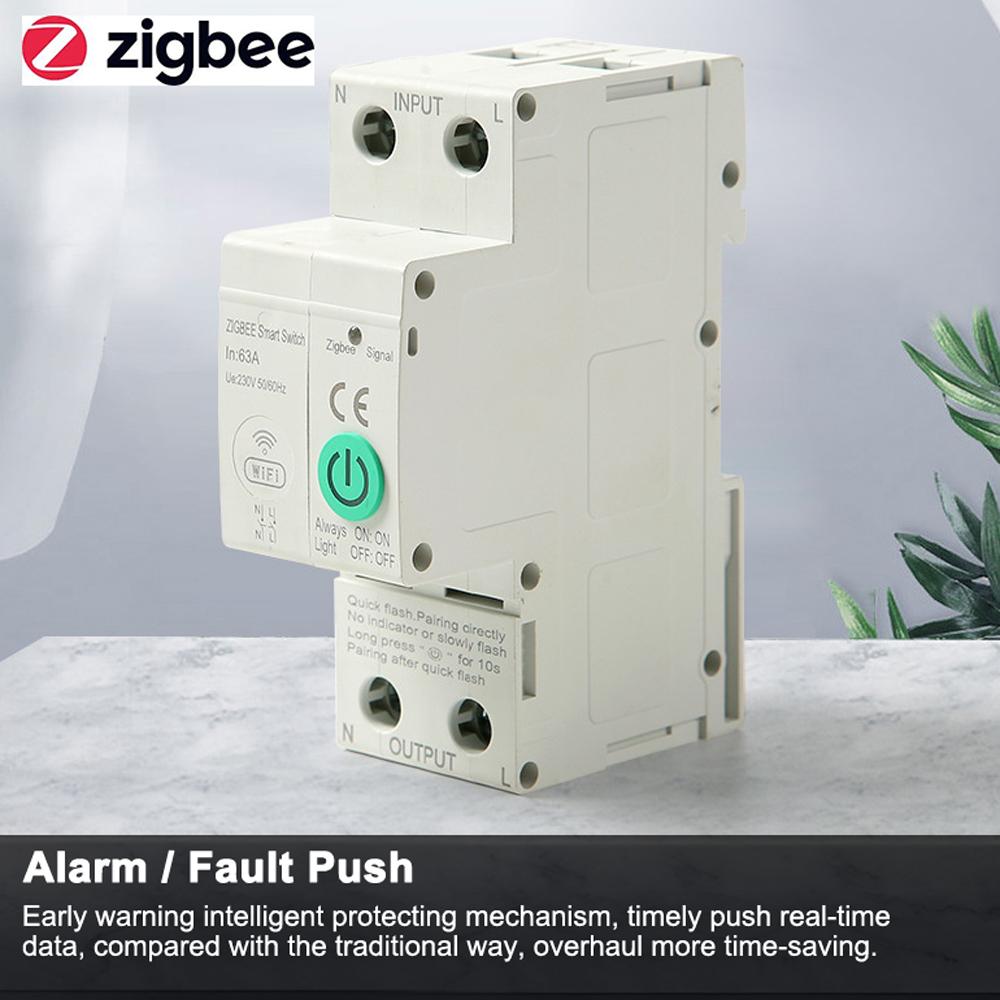 Zigbee Intelligent Circuit Breaker Wireless Mobilephone APP Remotely Control Home Automation Equipment with Voice