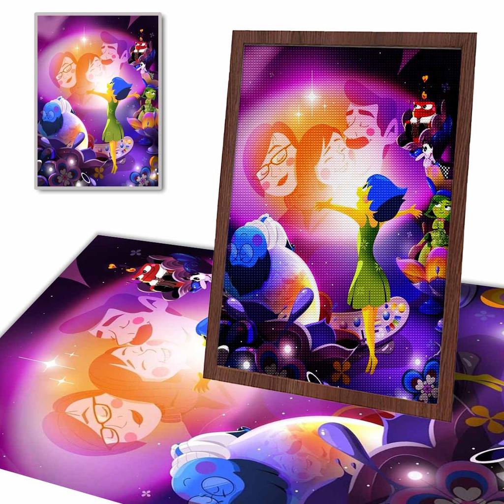 DIY Diamond Painting Happy and Joyful Cross Stitch Kit Mosaic Art Diamond Painting Full Circle Diamond Home Decoration