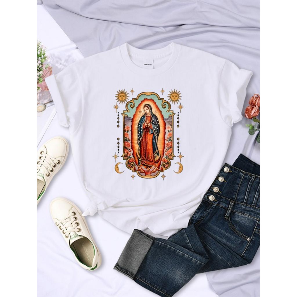Street women's T-shirt comfortable round neck soft short sleeved summer casual women's clothing