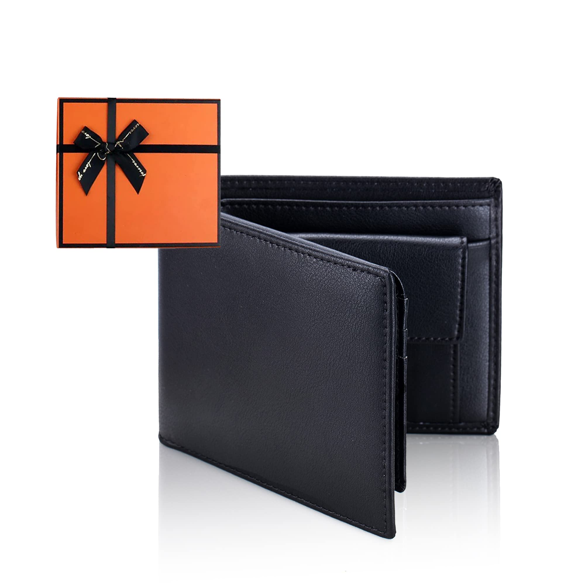 

bifold compact and popular for men and large mini and with card slots and hidden perfect as a gift in Men s wallet, slim, women, capacity, wallet, чорний