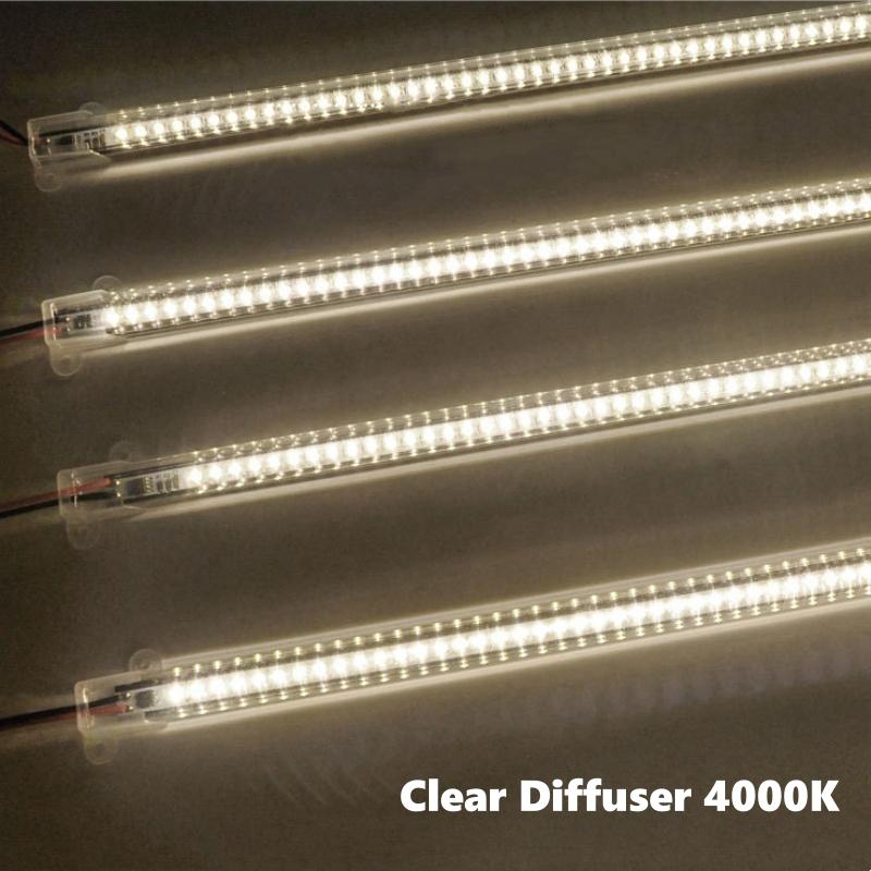 AC220V LED Hard Bar Lamp 30/40/50cm 2835 Aluminium PCB Rigid Strip Light High Voltage Drive-free Kitchen Under Cabinet Lighting